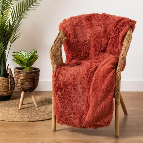 Manta pelo sherpa lisa