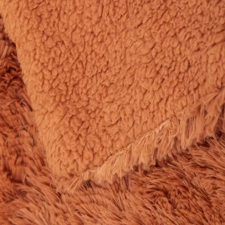 Manta pelo sherpa lisa