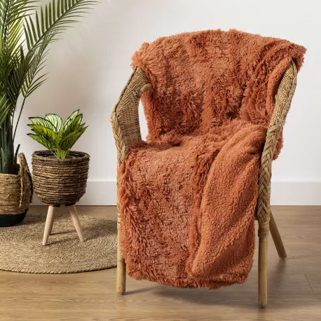 Manta pelo sherpa lisa