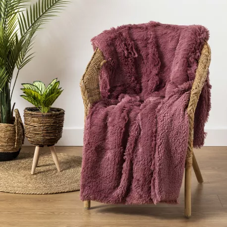 Manta pelo sherpa lisa