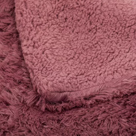 Manta pelo sherpa lisa