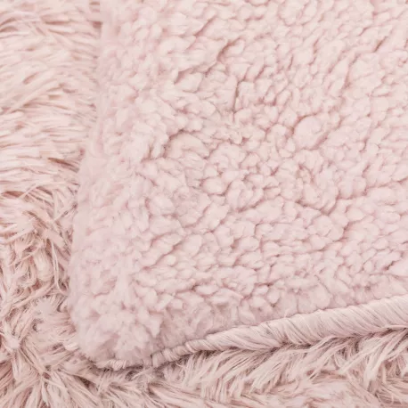 Manta pelo sherpa lisa