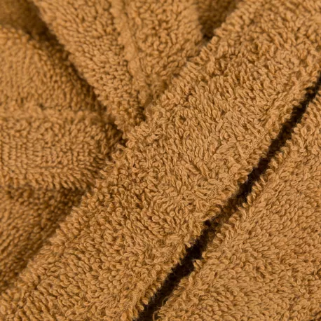 Roupão de banho com capuz ocre 450gr Unisex