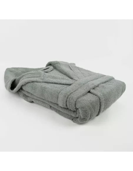 Roupão de banho com capuz verde seco 450gr Unisex Roupão de banho com capuz verde seco 450gr Unisex