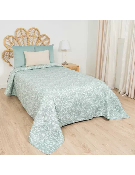 Colcha bouti Katy verde francês
