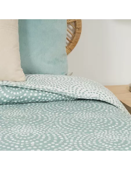 Colcha bouti Katy verde francês