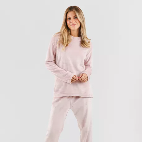 Pijama veludo liso