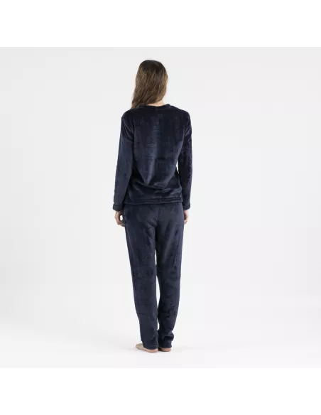 Pijama veludo liso