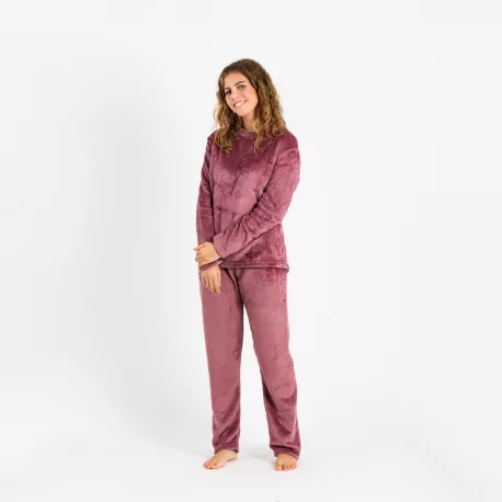 Pijama veludo liso