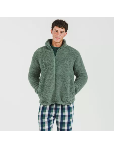 Casaco sherpa homem lisa