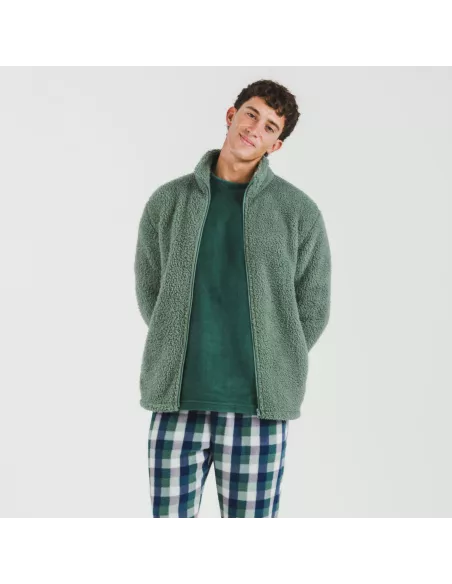 Casaco sherpa homem lisa