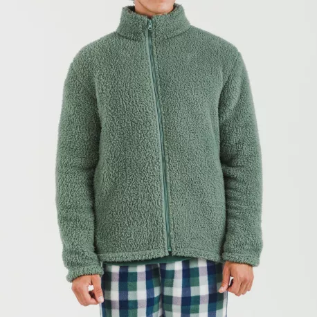 Casaco sherpa homem lisa