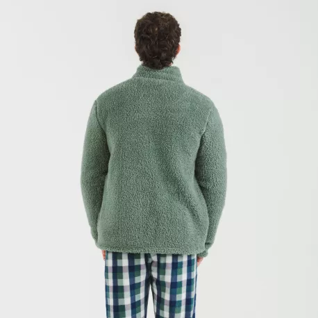 Casaco sherpa homem lisa