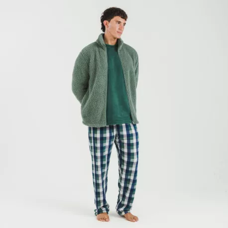 Casaco sherpa homem lisa