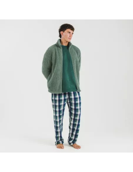 Casaco sherpa homem lisa