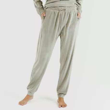 Pijama comprido Velvet liso