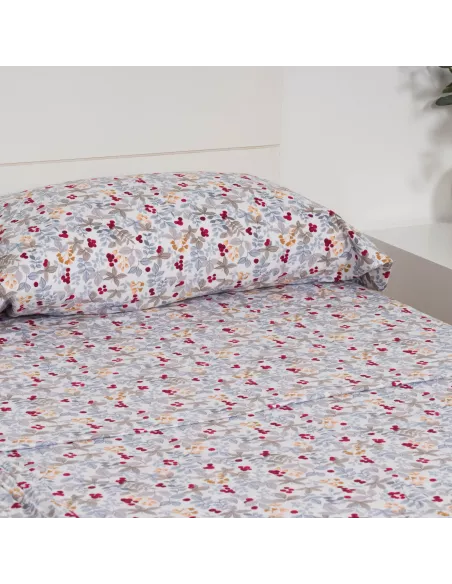 Jogo de lençóis flanela Viena azul indigo