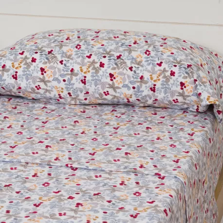 Jogo de lençóis flanela Viena azul indigo