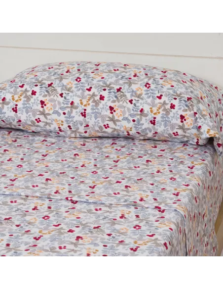 Jogo de lençóis flanela Viena azul indigo