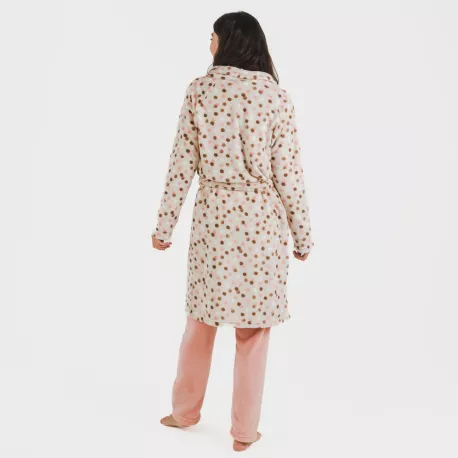 Roupão coral Janice pêssego