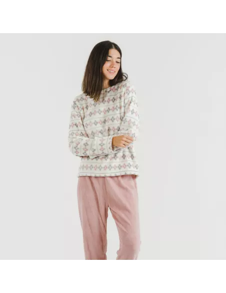 Pijama coral Casimira malva