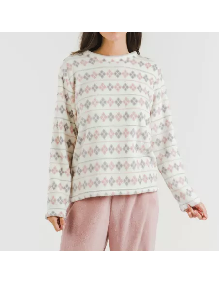 Pijama coral Casimira malva Pijama coral Casimira malva