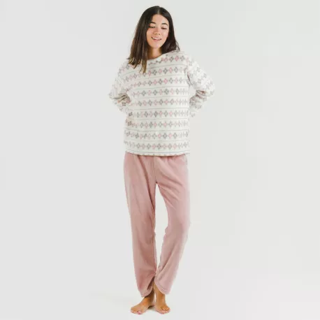 Pijama coral Casimira malva