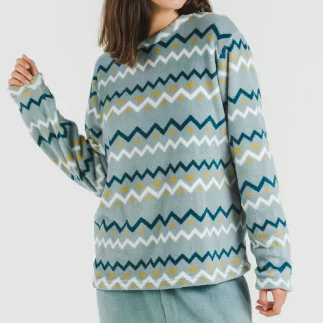 Pijama coral Beraun água marinha