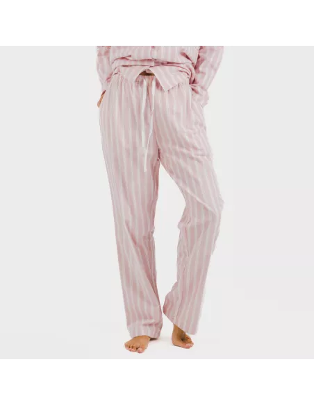 Pijama Flanela com lapela mulher Raya Marsella rosa Pijama Flanela com lapela mulher Raya Marsella rosa