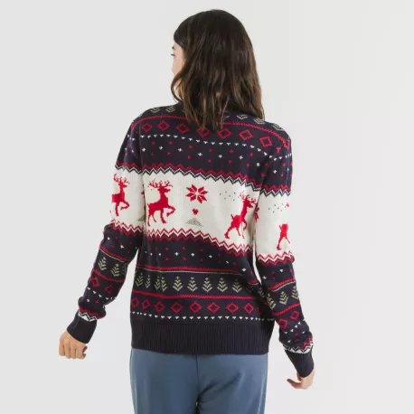 Camisola Jersey mulher Kiriko azul marinho