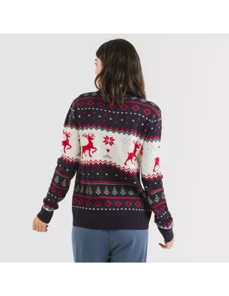 Camisola Jersey mulher Kiriko azul marinho