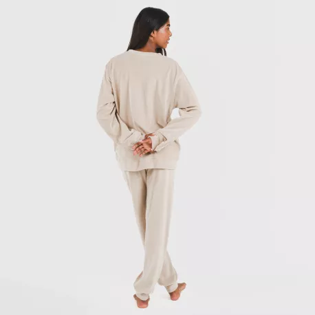 Pijama comprido Velvet liso