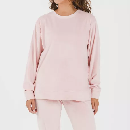 Pijama comprido Velvet liso