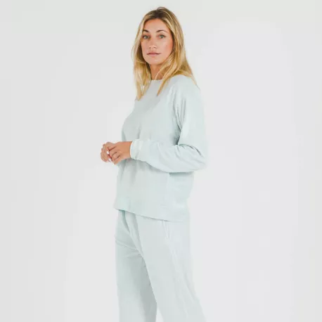 Pijama comprido Velvet liso