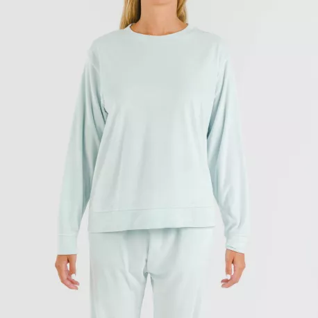 Pijama comprido Velvet liso