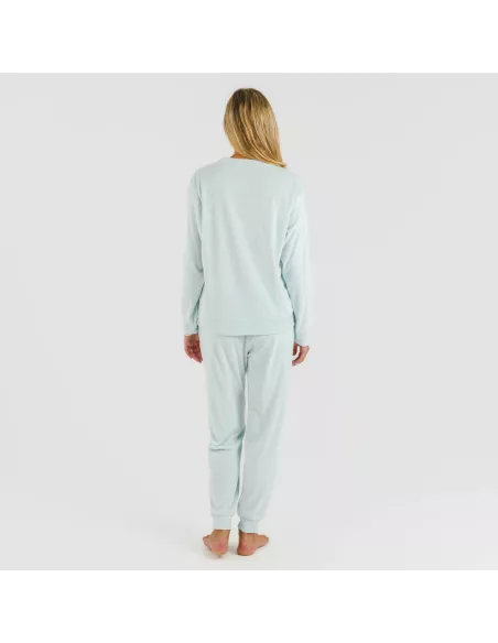 Pijama comprido Velvet liso