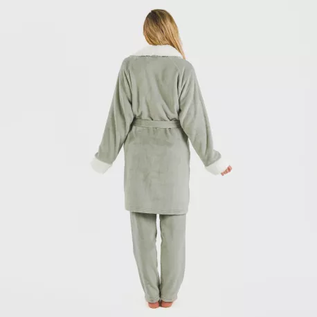 Roupão veludo sherpa liso