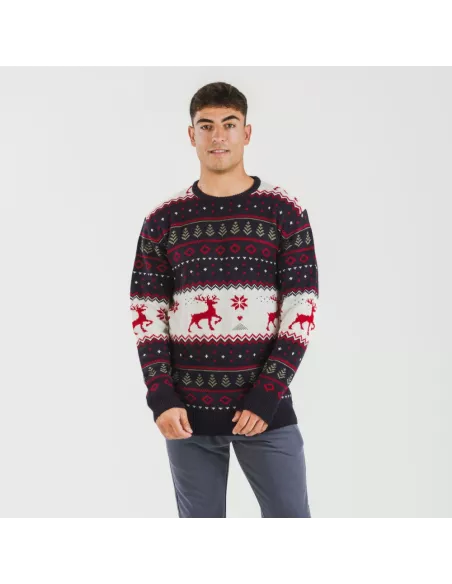 Camisola Jersey homem Kiriko azul marinho