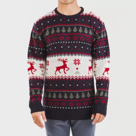 Camisola Jersey homem Kiriko azul marinho