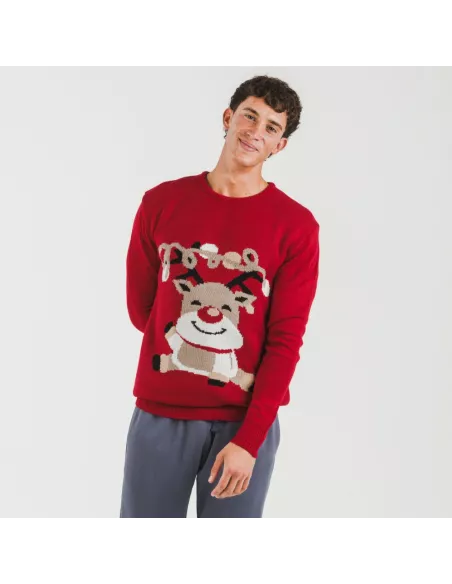 Camisola Jersey homem Rodolfo vermelho Camisola Jersey homem Rodolfo vermelho