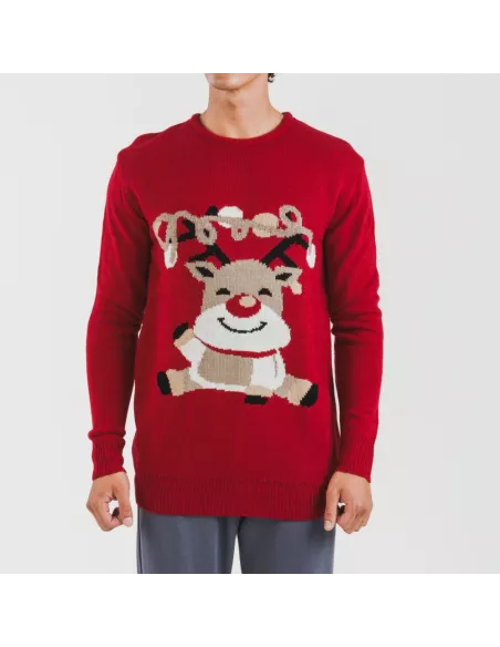 Camisola Jersey homem Rodolfo vermelho Camisola Jersey homem Rodolfo vermelho