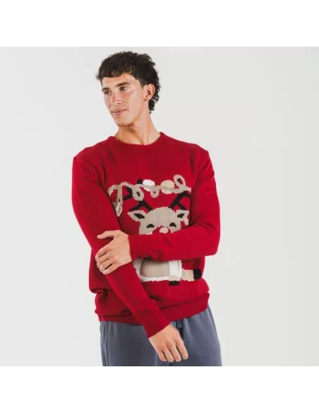 Camisola Jersey homem Rodolfo vermelho Camisola Jersey homem Rodolfo vermelho