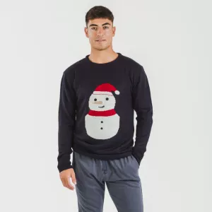 Camisola Jersey homem Snowy azul marinho