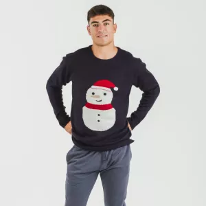 Camisola Jersey homem Snowy azul marinho 2
