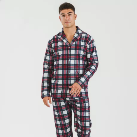Pijama flanela com lapela homem Cuadro Celestia
