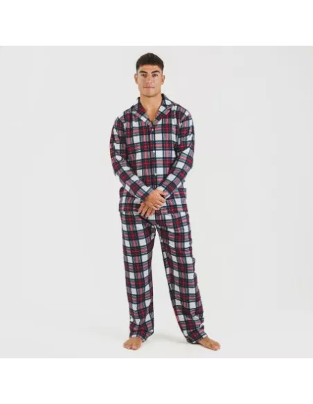 Pijama flanela com lapela homem Cuadro Celestia