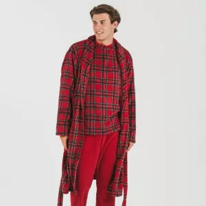 Roupão coral homem Nicolas vermelho 2