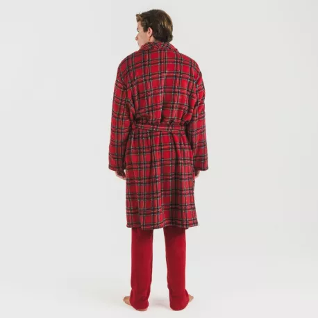Roupão coral homem Nicolas vermelho