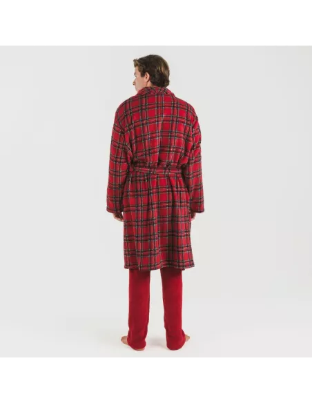 Roupão coral homem Nicolas vermelho Roupão coral homem Nicolas vermelho