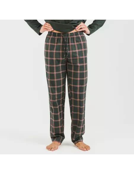 Pijama homem flanela Cuadro Nelby verde caça Pijama homem flanela Cuadro Nelby verde caça